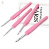 10pcs Crochet Hooks Kit Ergonomic Silicone Handles Crochet Hooks 6MM