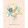 Piccadilly Greetings Mother's Day Card, Flowers in a Jar -