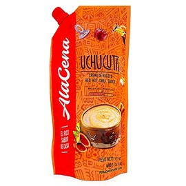 Crema de Rocoto Uchucuta Nuevo Paquete 400 g | Peruvian Red Hot Chili Sauce New Package 14 oz