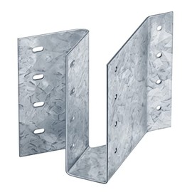 2 Pack 2 x 6 Joist Hanger Skewed Left 45 Degree, 14 Gauge Face Mount Structural Connectors for Wood, Hot Dip Galvanized Steel U Shaped Truss Hanger Support Rafter Bracket