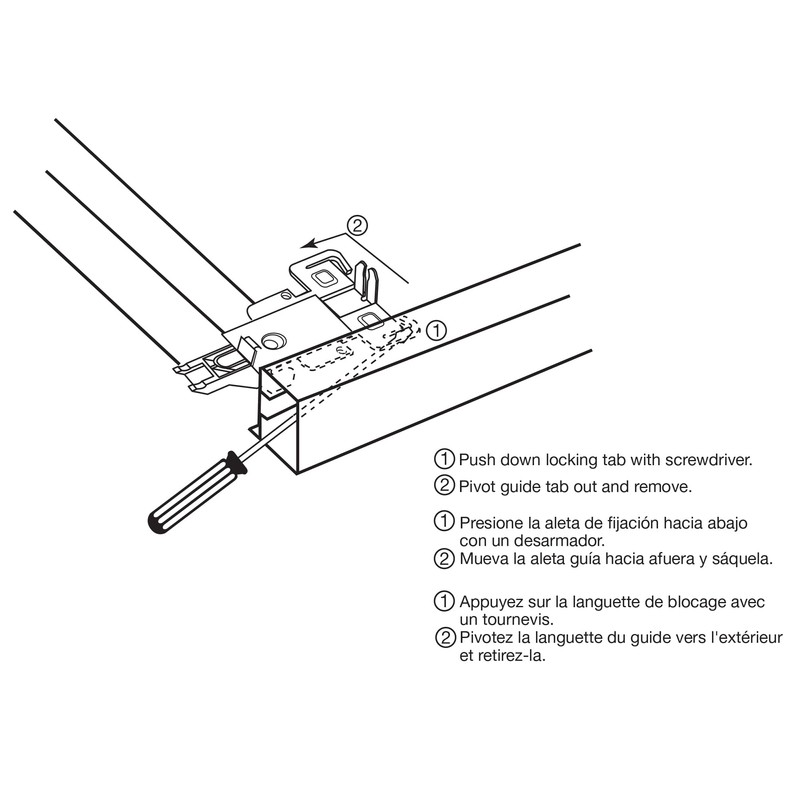 Prime-Line N 6551 Panel Wardrobe Door Guide, fits Acme Doors,