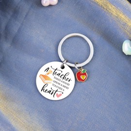 Valentines Day Gifts for Teacher Appreciation Gifts for Women Men Best Teacher Daycare Teacher Gifts Best Teacher Ever Gift Teacher Keychain Gift for Teacher Birthday Valentine's Day Teachers Day Gift