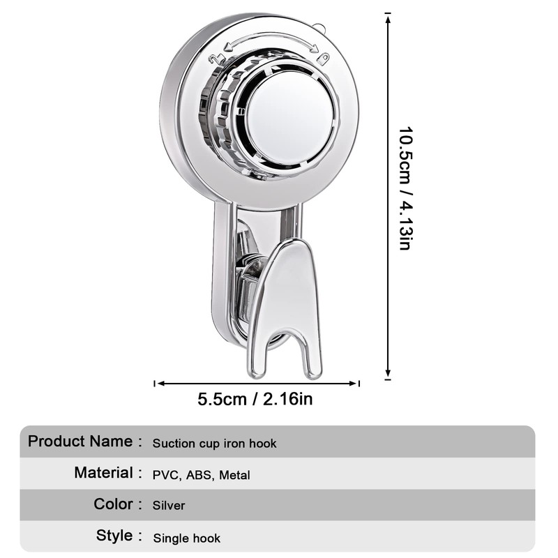 OOTSR Pack of 2 Vacuum Suction Cup Hooks Kitchen Suction