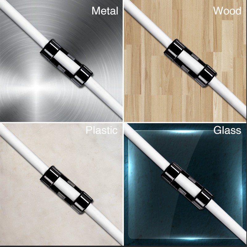 Self-Adhesive Cable Clips Organizer Drop Wire Holder Cord Management, Pack