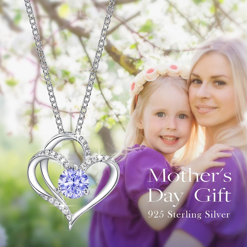 Van Chloe Love Heart Necklace for Women 925 Sterling Silver