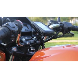 Waterproof Smartphone Mount Holder: Mount your smartphone to the handle of a bike or bicycle! Compatible with smartphones up to 5.3 inches