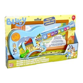 Bluey Music Time Electronic Learn to Play Guitar - Portable Learning Guitar Musical Education Learning Toy for Toddlers and Preschoolers