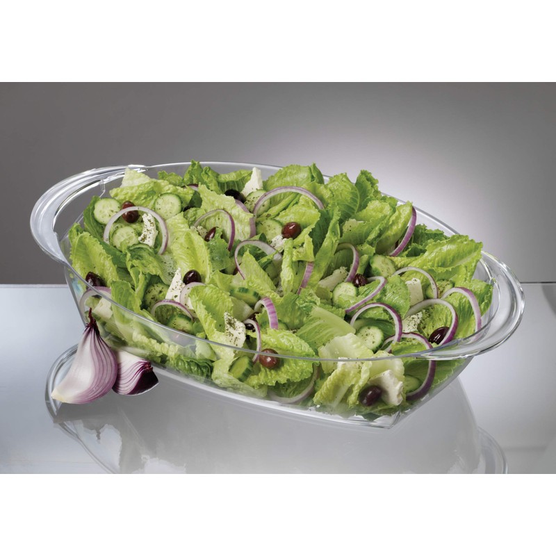 Prodyne Buffet on ice, 19.75" x 11.75", Clear
