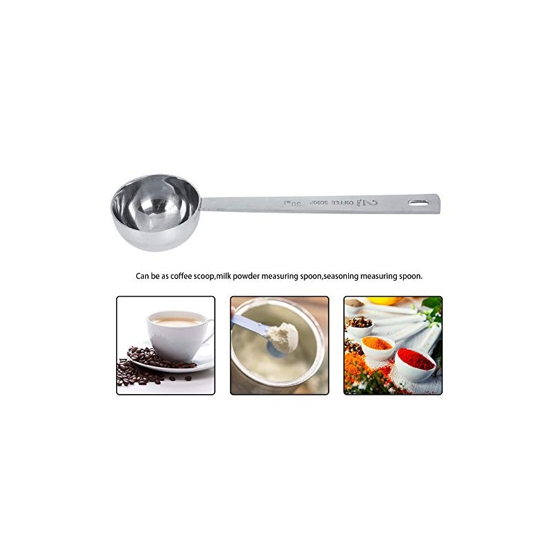 Cuchara Medidora de Café, Cucharadas de Café de Acero Inoxidable