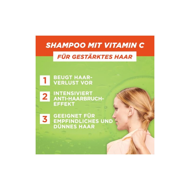 Garnier Fructis Vitamine & Kraft Kräftigendes Shampoo für dünnes und