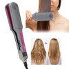 Professional Hair Straightening Ceramic Heating Plate Straightener LCD Display Hairdressing