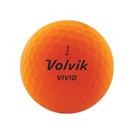 New Volvik Vivid Multi-Performance and 3-Piece Construction Unique Bright Matte Color Finish Golf Ball. 1 Dozen (Orange) with 100% Genuine Italian Leather Belt, Black