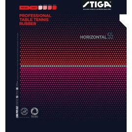 STIGA(スティガ) 卓球 ラバー 粒高ラバー ホリゾンタル 55 ブラック 薄 1711550113