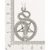 AFP Snake Pentagram Pendant 925 Sterling Silver AS-595, Sterling Silver,