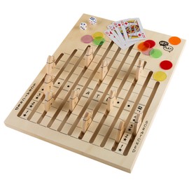 Hey! Play! Wooden Horse Race Strategy Board Game