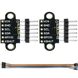 DAOKI 2Pcs VL53L0X Ranging Sensor Time-of-Flight Laser Flight Distance Measurement Sensor Module Breakout 940nm GY-VL53L0XV2 I2C IIC 3.3V/5V