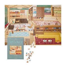 Art Lover Book Puzzle – 1000 Pieces, Part and Whole – Beautiful & Fun Jigsaw Puzzle for Adults & Kids, Thick & Sturdy Pieces