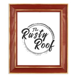 The Rusty Roof-Distressed Classic Colonial Red-Solid Wood Picture Frame-8.25x11.75 (A4)