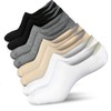 Wernies - Calcetines bajos antideslizantes para mujer, línea plana para