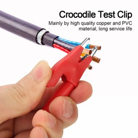 Crocodile Clip, Akozon Pack of 10 P2002 Alligator Clips 20A Banana Lifter Crocodile Safety Test Clamp for Multimeter 380V