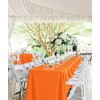 10 Pack 60 x 102 Inch Tablecloth, Orange Tablecloth for