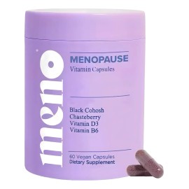 Meno Menopausia Vitaminas Suplemento Para La Menopausia Sin Hormonas Con Cimicifuga Racemosa Ayuda A Aliviar Los Sofocos,los Sudores Nocturnos Y Los  