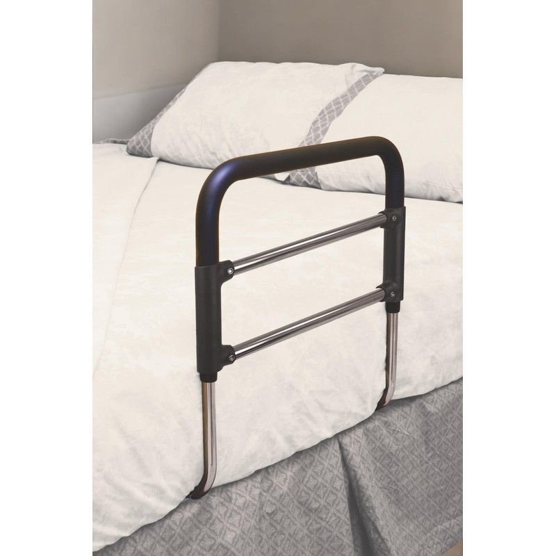 Essential Medical Supply Height Adjustable Hand Bed Rail with Attached