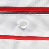 Pullonsy Mens White Plain Baseball Jersey Button Up Mesh Cool