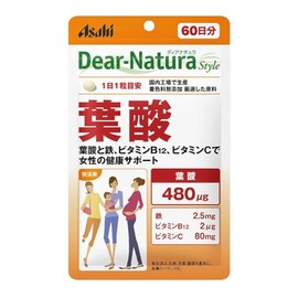 Asahi Dear Natura, Folic Acid, 60 Day Supply, 60 Tablets