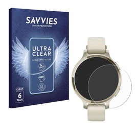 Savvies Screen Protector for Garmin Lily 2 Active Ultra Transparent Pack of 6