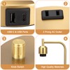 Innqoo Gold Lamp for Bedroom - Industrial Bedside Table Lamp