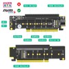 Dual NVMe PCIe Adapter, PCIe 4.0 X16 to Dual NVMe