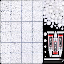 30000Pcs White Rhinestones for Bedazzling with B7000 Jewelry Glue, Bedazzler Kit Bulk Flatback Gems, Resin Rhinestones for Crafting Crafts Clothing Shoes Fabric Nail Art Assorted Size 2/3/4/5/6mm