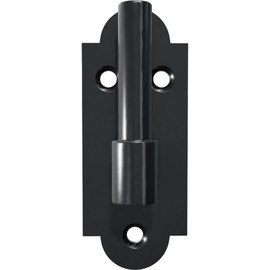 SteelTek Pintel on Plate with 1/2" Offset (Sold as Pair), 304 Stainless Steel, Powder Coated Black