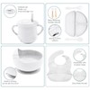 Dormlony 100% Silicone Baby Feeding Set,BPA Free Baby Dishes Set