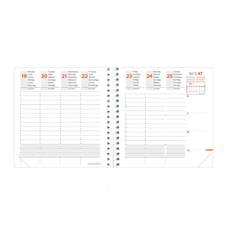 Time&Life ML Medium Vermillon 2025: Time&Life ML Medium (Kalender im