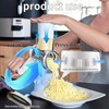 Cheese Grater, Manual Drum Grater with 3 Removable Drum Blades,