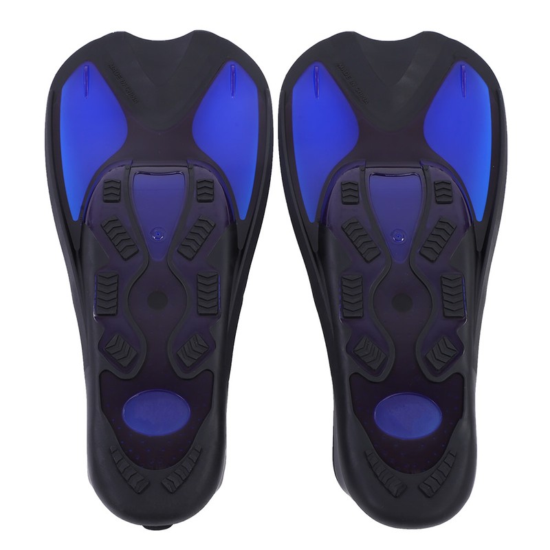 Men Women Swim Foot Fins Swimming Diving Open Heel Adjustable