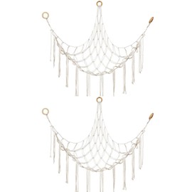 SAHENITEANA 2 Pack Storage Hammock, Hammock for Stuffed Animals, Nursery Hanging Organizer for Soft Toys and Teddy Bears, Bedroom and Playroom