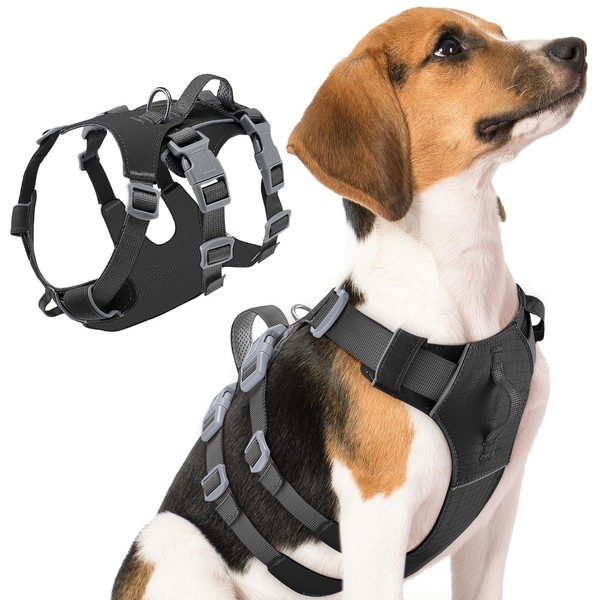 SlowTon No Pull Dog Harness - Lightweight, Escape Proof Dog