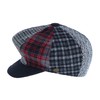Epoch hats company Men's Multi Patchwork Newsboy Cap, Medium, Gray