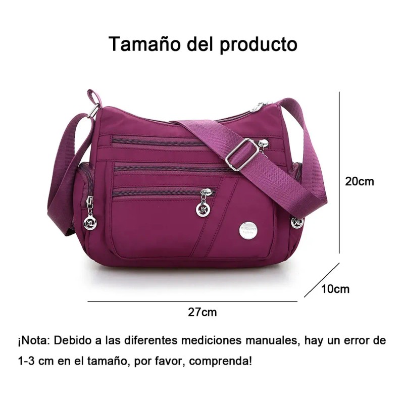 Bolso Multifuncional Impermeable Y Antirrobo Para Mujer