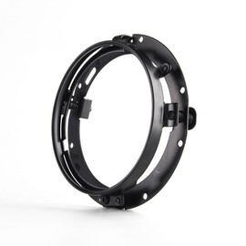SKUNTUGUANG 7" inch Round LED Projector Headlight Trim Ring Mounting Bracket for Motorcycle Headlight/Street Glide(Black)