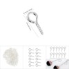 Sonew 200 Stück Kleine Ösenschraube Schraubhaken, Mini Eye Pins Haken