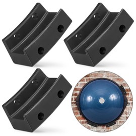 Beeveer Wall Mount Exercise Ball Storage Bracket Yoga Ball Holder Balance Trainer Storage Holder for Home Gym Studios