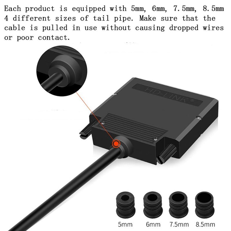ANMBEST 2PCS Thinner DB37 Solderless RS232 D-SUB Serial to 37-pin
