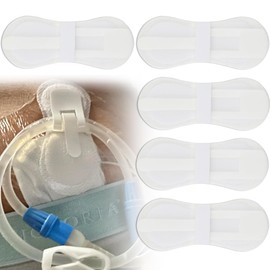 Low Profile Feeding Tube Holder Peg G-Tube Stabilizer Picc Line Peritoneal Dialysis Accessories Catheter Stabilization Device Bandages for Stomach Kids Baby (Pack of 10)