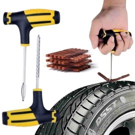 GEARZAAR 128Pcs Tire Repair Kit DIY Flat Tire Repair Car Truck Motorcycle Home Plug Patch