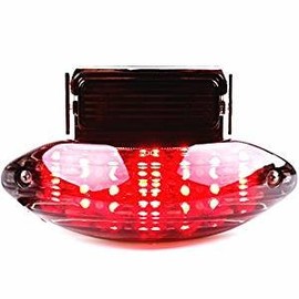 Szmsmy 1999-2007 Hayabusa Gsxr 1300 Katana 600 750 LED Tail Light Brake Tail Light with Built-in Turn Signal Indicator Smoke Motorcycle