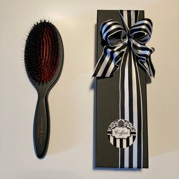 Boa Mix (Boar Hair + Nylon), High Quality Hair Brush, Made in Germany, Suitable for Medium to Large Amounts, Perfect as a Present, Of course, All Handmade!
